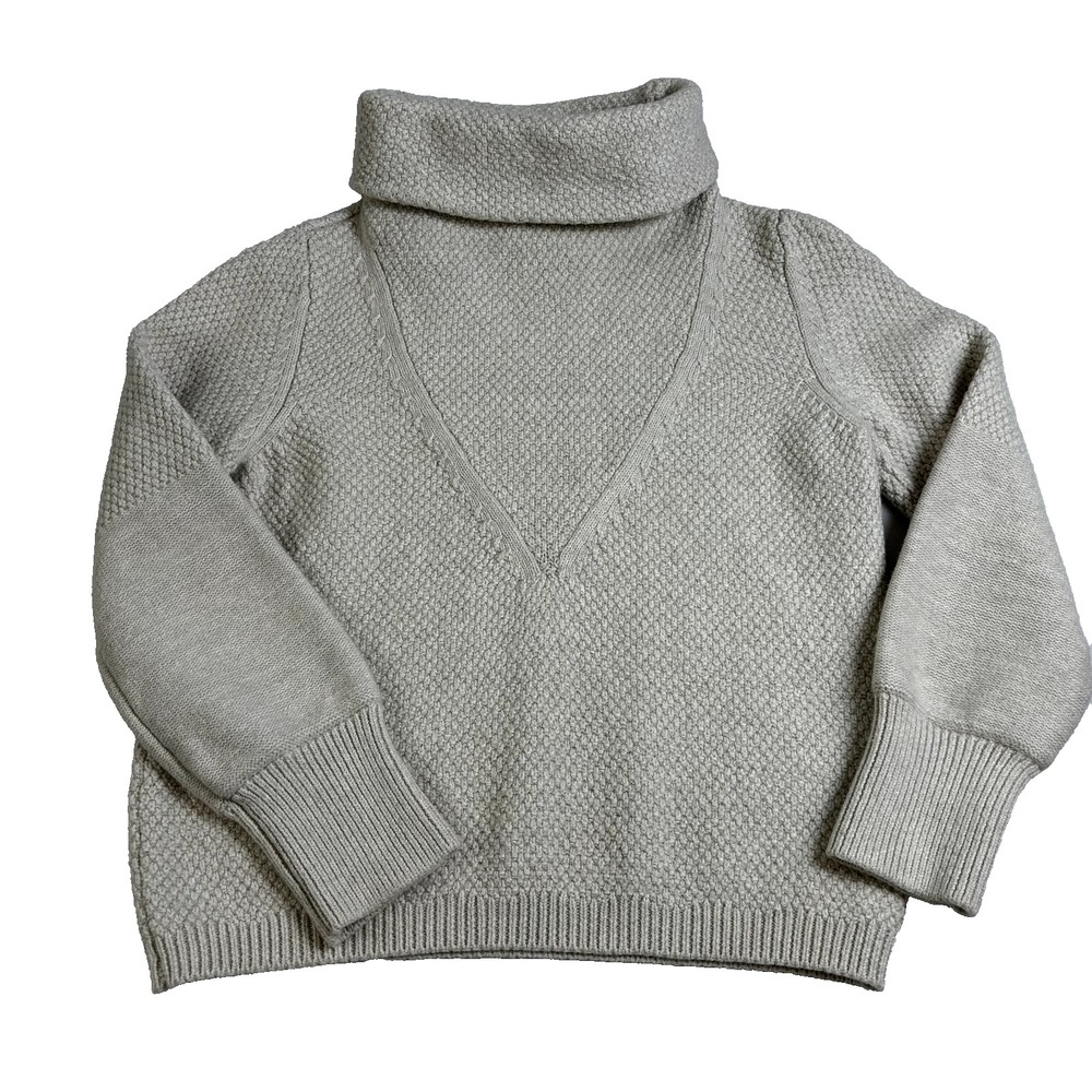 Wrap London Women's‎ Pullover Wool Blend Turtleneck Sweater